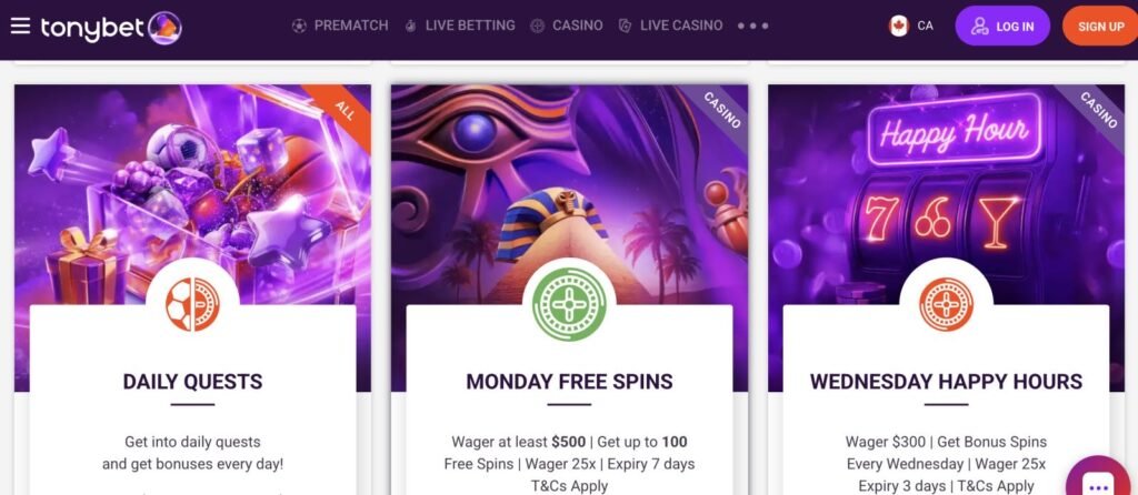 tonybet casino bonus canada tonybet casino bonus canada