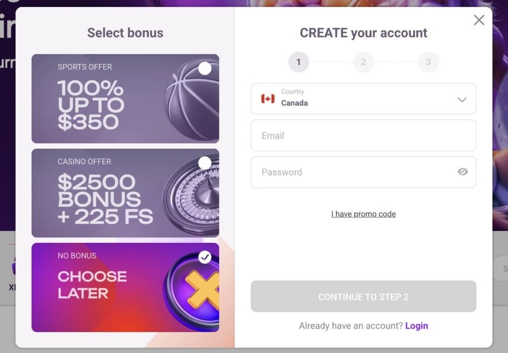 tonybet registration